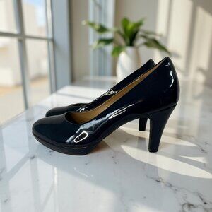 Clarks Collection - Blue Patent Heels